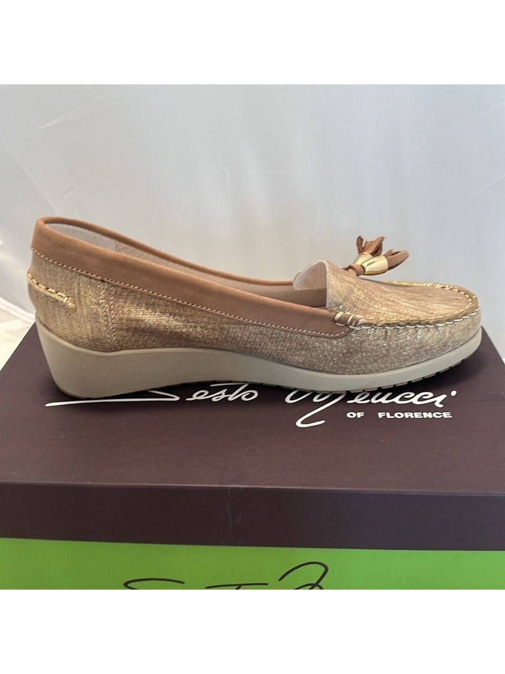 Sesto Meucci of Florence Laela Loafer Wedge - Picture 6 of 16